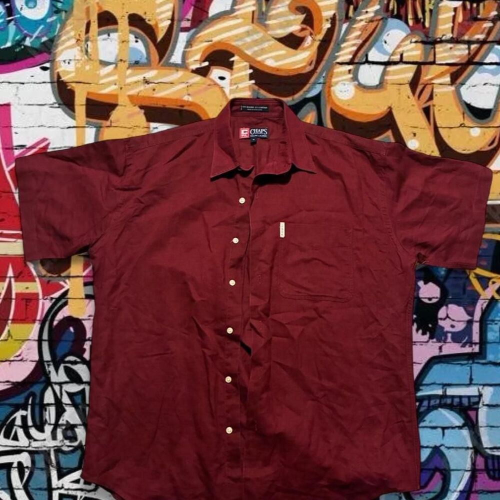 Ralph-lauren Men's Burgundy and Red Shirt